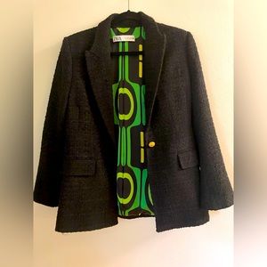 Zara textured blazer